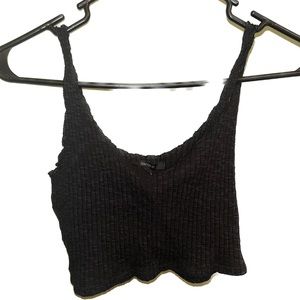 V-neck Cut Cropped Tank Top